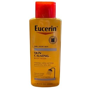 Eucerin Skin Calming Body Wash for Dry Itchy Skin Fragrance Free 8.4 fl oz